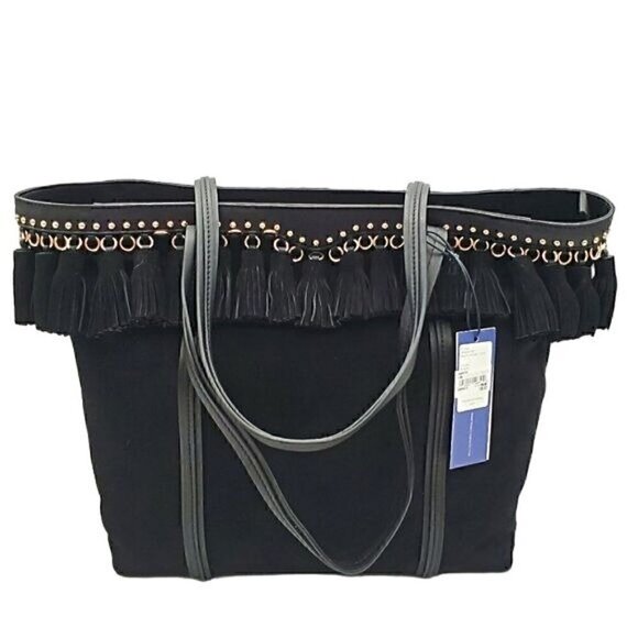 Rebecca Minkoff Black Multi Tassel Suede Tote, Blake Suede Shoulder Bag NWT - Picture 1 of 5